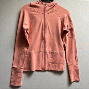 Karma Full-Zip Hoodie Jacket Athletic Wear Mock Neck US XS